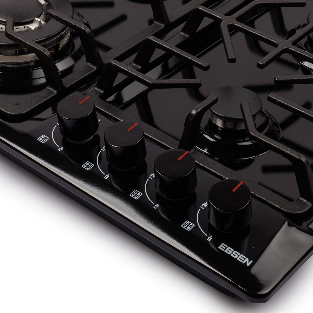 ESSEN GS4S27-A — Газовая варочная поверхность чёрная эмаль 4 конфорки