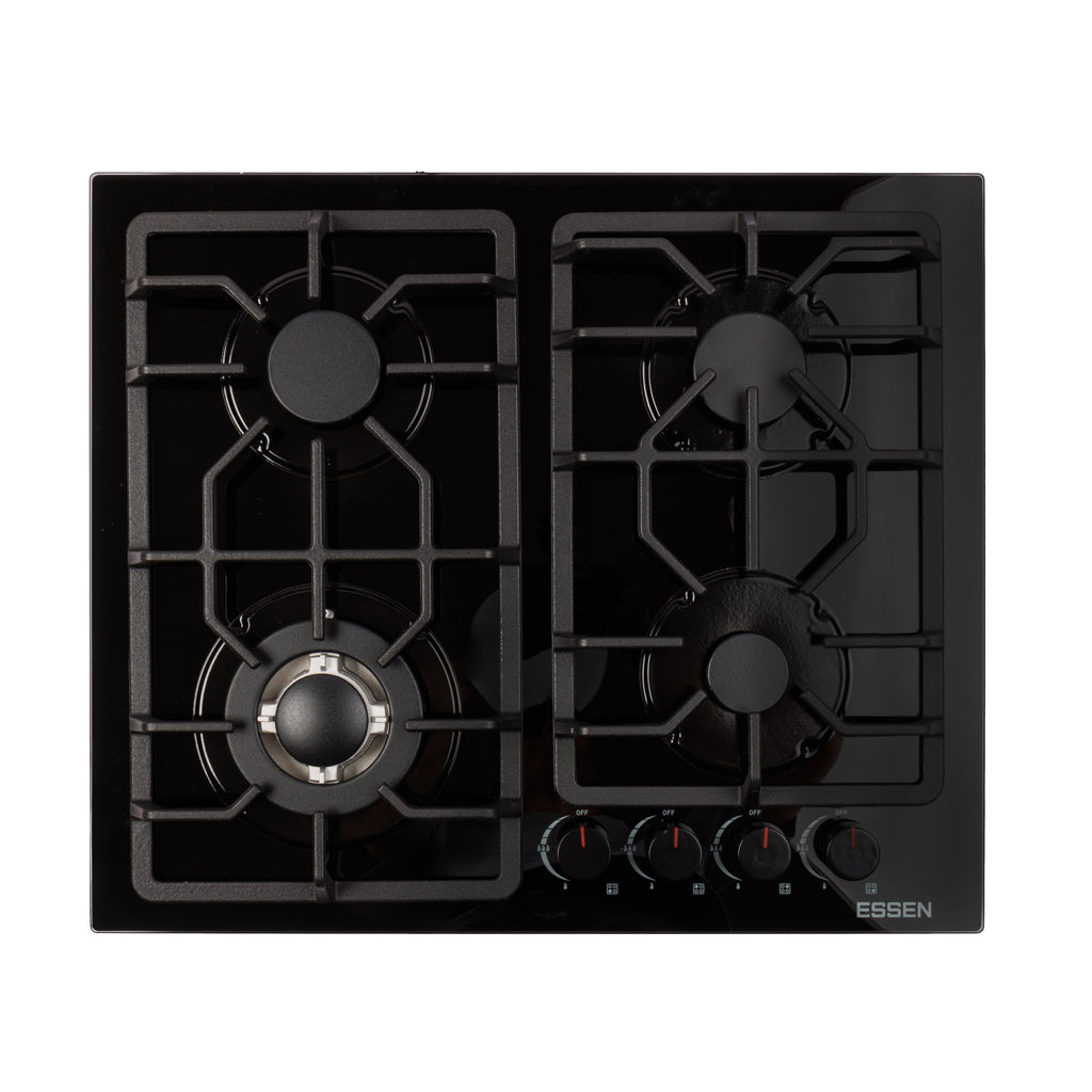 ESSEN GS4S27-B — Газовая варочная поверхность чёрная 4 конфорки