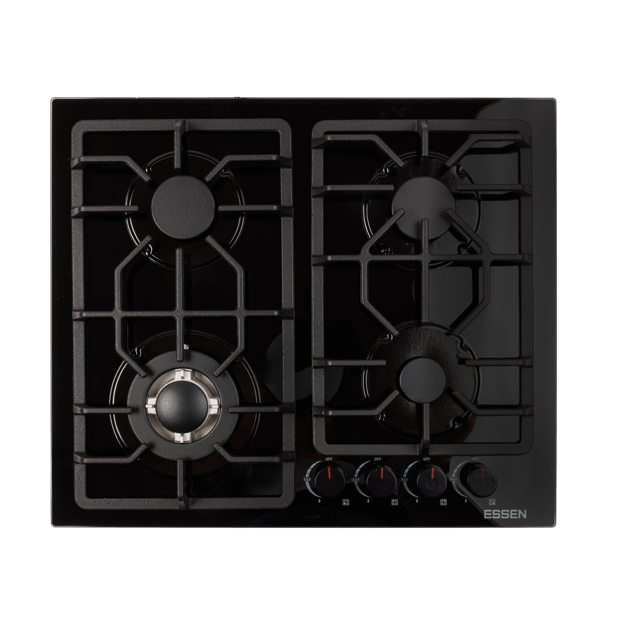 ESSEN GS4S27-B — Газовая варочная поверхность чёрная 4 конфорки