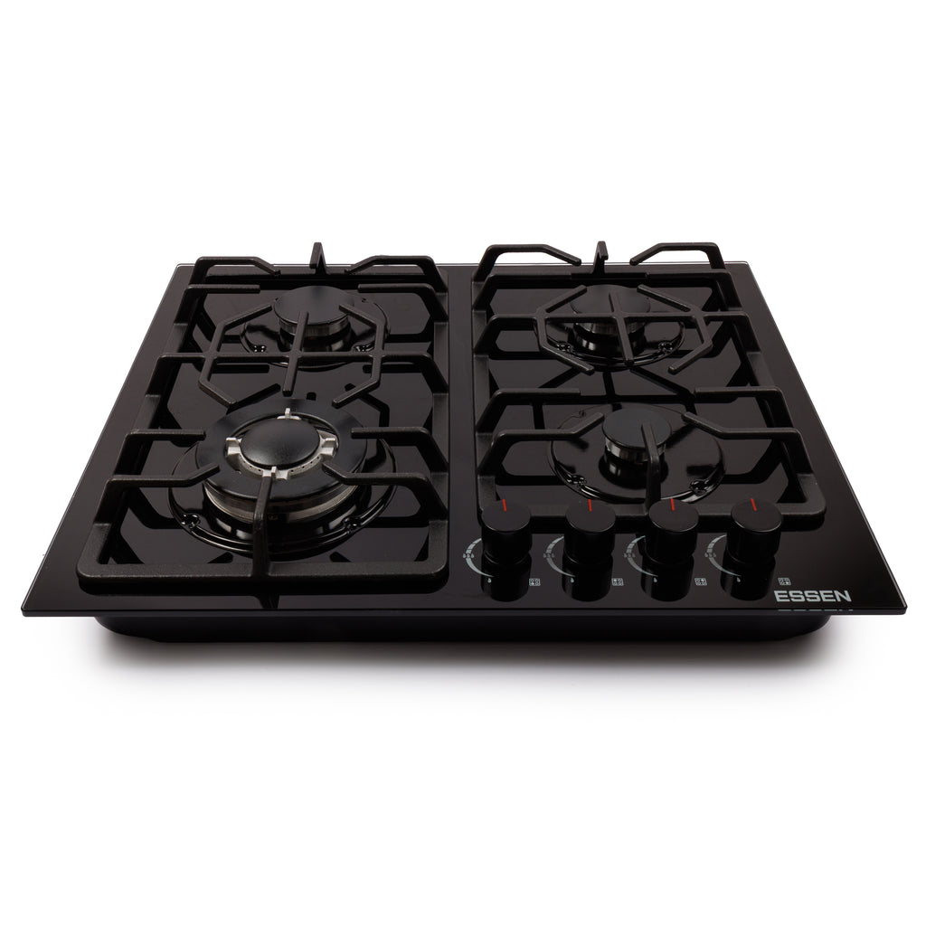 ESSEN GS4S27-B — Газовая варочная поверхность чёрная 4 конфорки