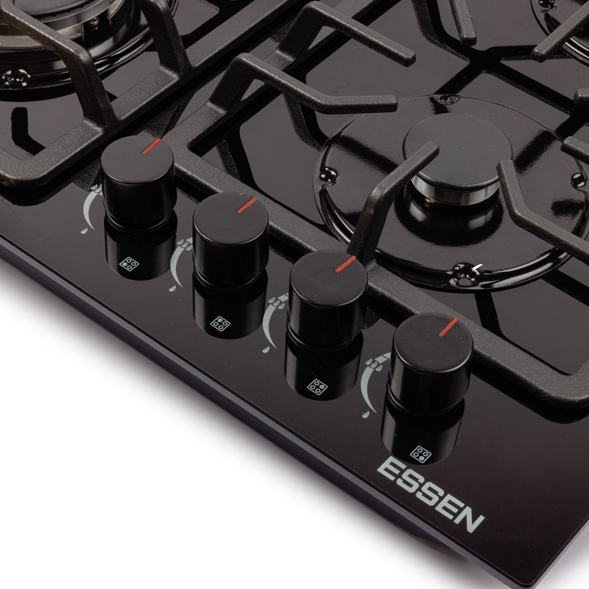 ESSEN GS4S27-B — Газовая варочная поверхность чёрная 4 конфорки