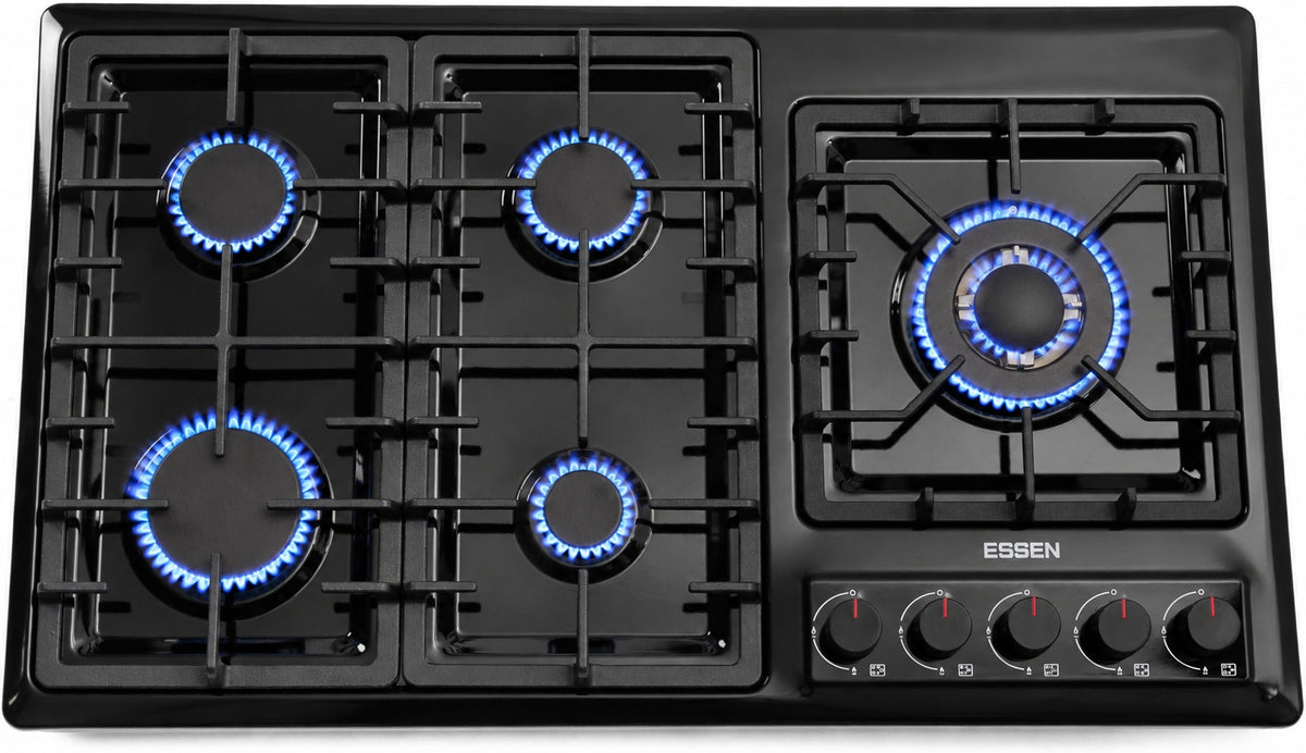 ESSEN G5SG32-GC — Газовая варочная поверхность эмаль с газ-контролем 5 конфорок