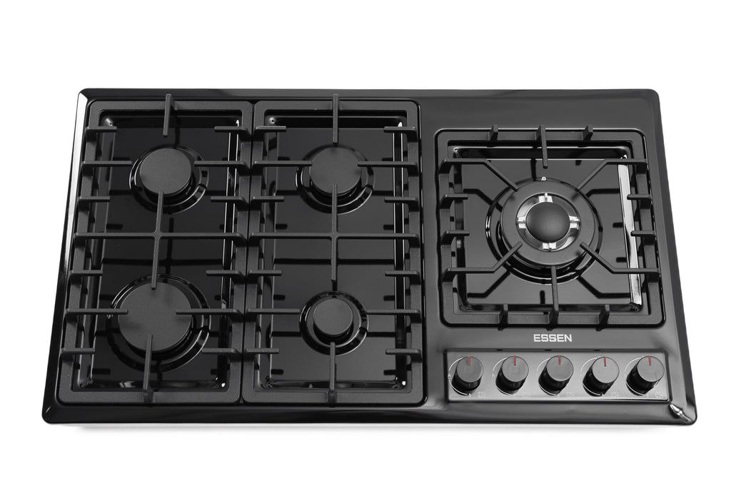 ESSEN G5SG32 — Газовая варочная поверхность чёрная эмаль 5 конфорок