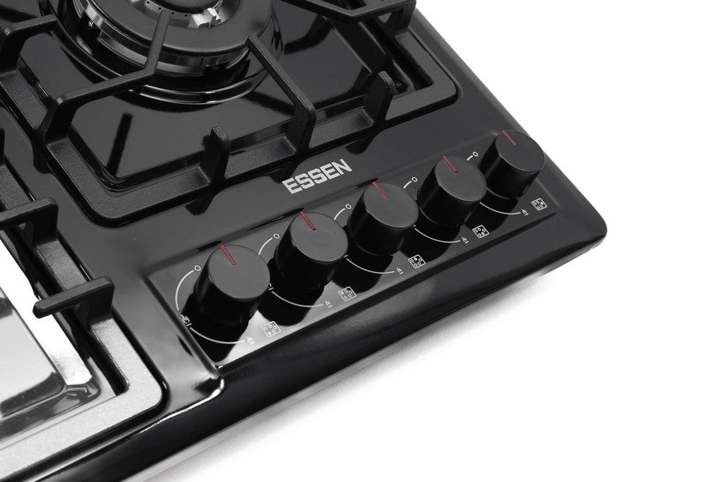 ESSEN G5SG32 — Газовая варочная поверхность чёрная эмаль 5 конфорок