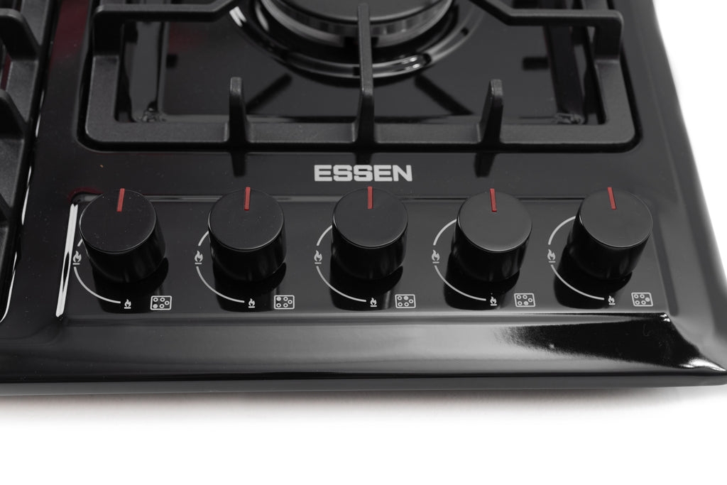 ESSEN G5SG32 — Газовая варочная поверхность чёрная эмаль 5 конфорок