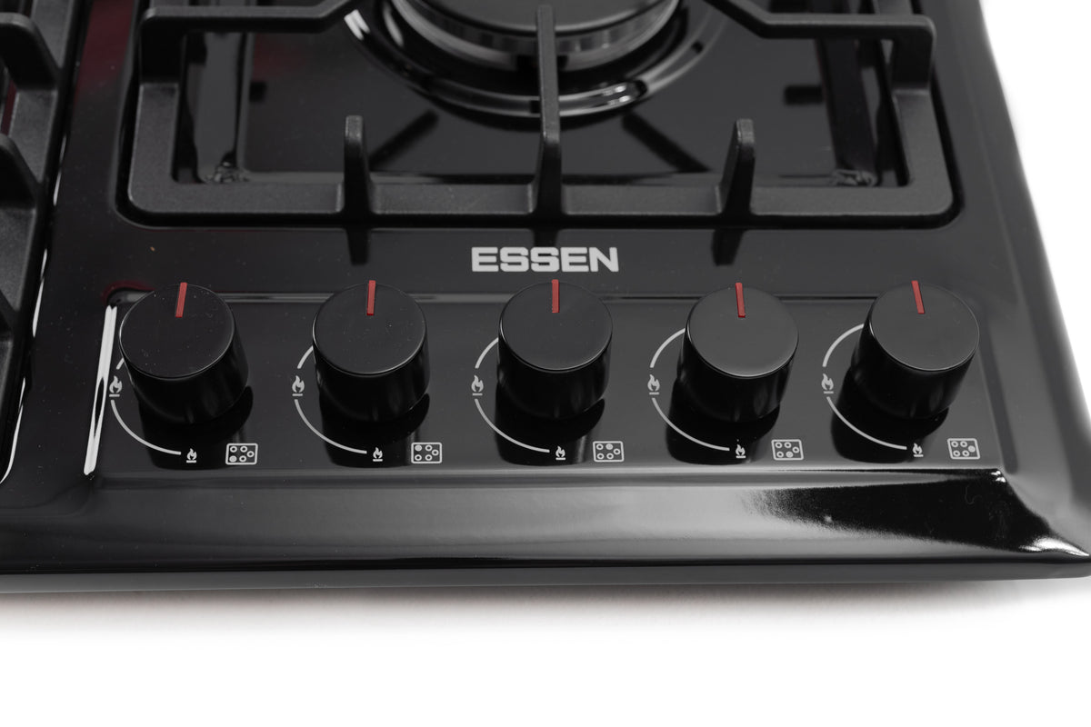 ESSEN G5SG32 — Газовая варочная поверхность чёрная эмаль 5 конфорок