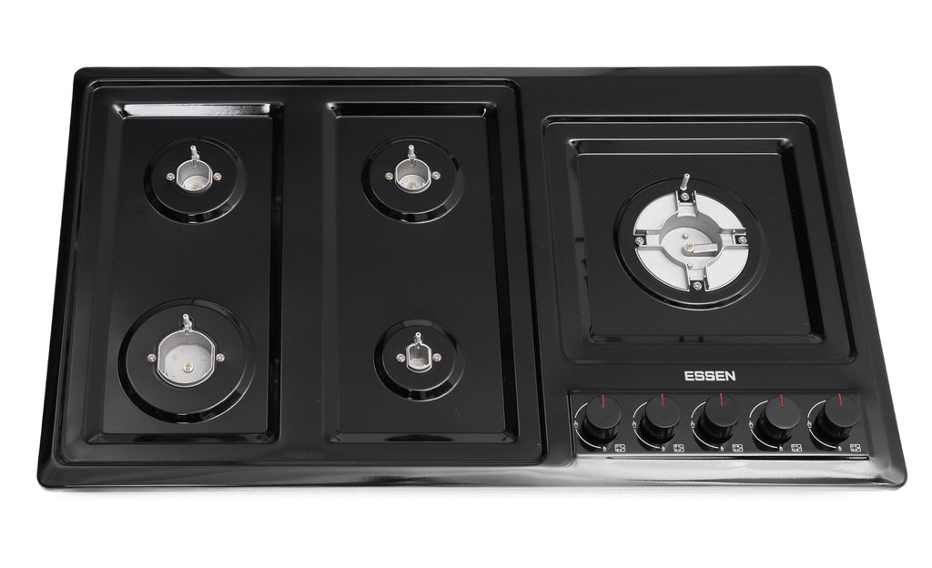 ESSEN G5SG32 — Газовая варочная поверхность чёрная эмаль 5 конфорок