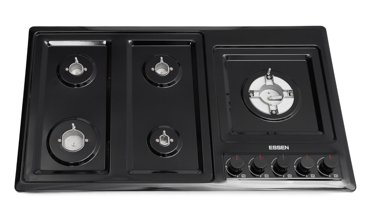 ESSEN G5SG32 — Газовая варочная поверхность чёрная эмаль 5 конфорок