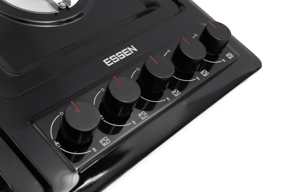ESSEN G5SG32 — Газовая варочная поверхность чёрная эмаль 5 конфорок