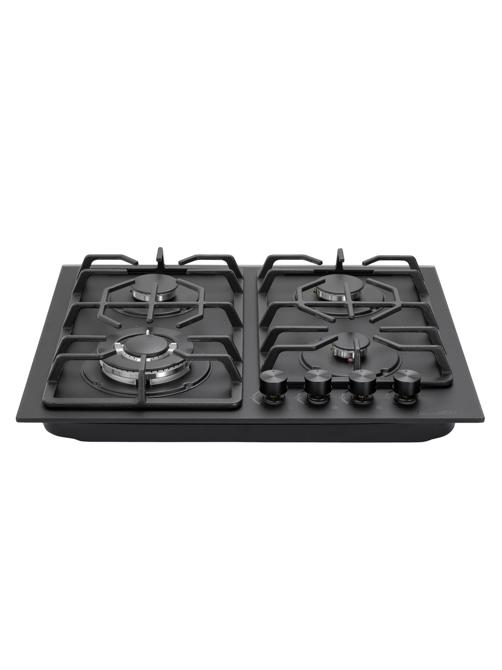 ESSEN GS4S27-D — Газовая варочная поверхность чёрное матовое стекло с газ-контролем 4 конфорки