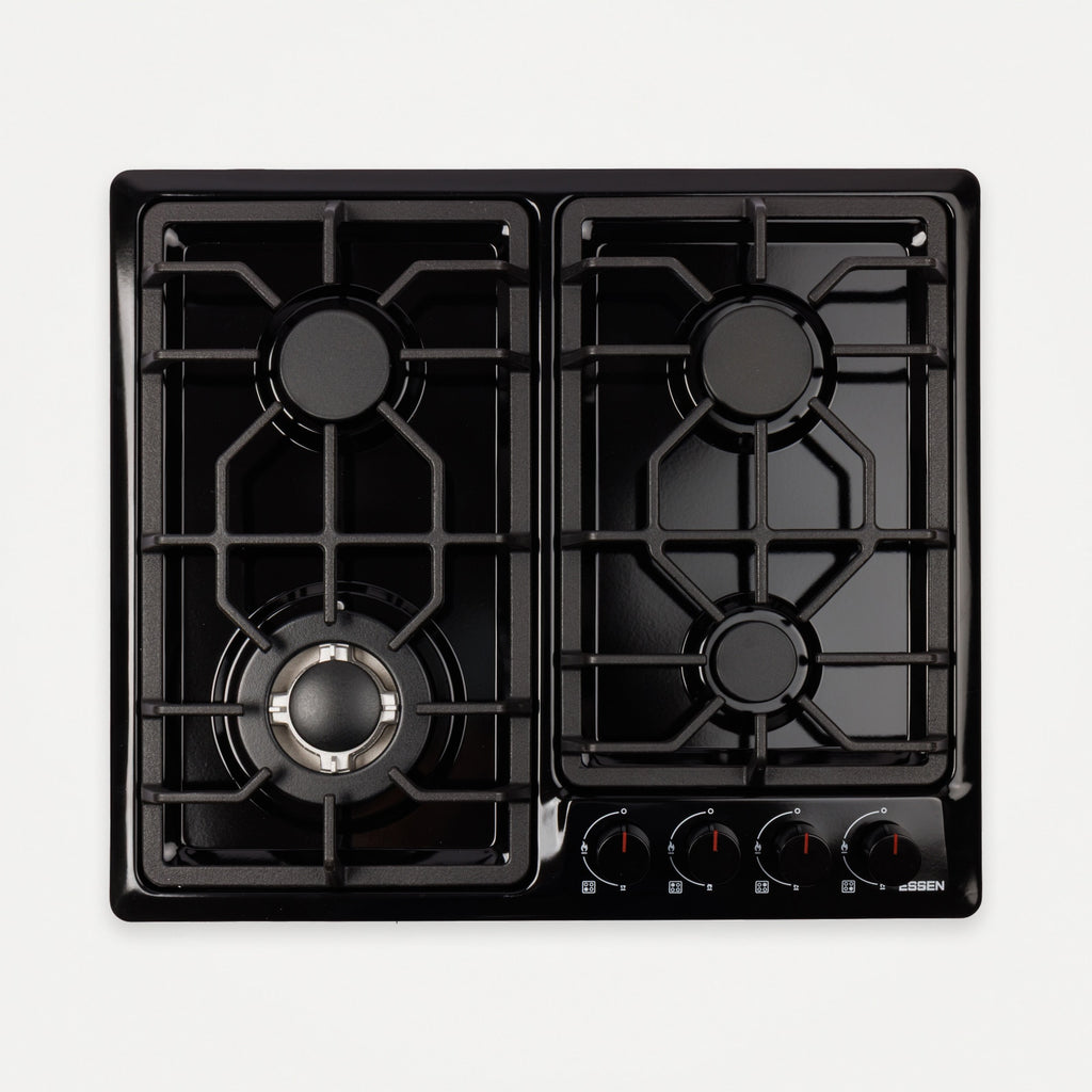 ESSEN GS4S27-A — Газовая варочная поверхность чёрная эмаль 4 конфорки