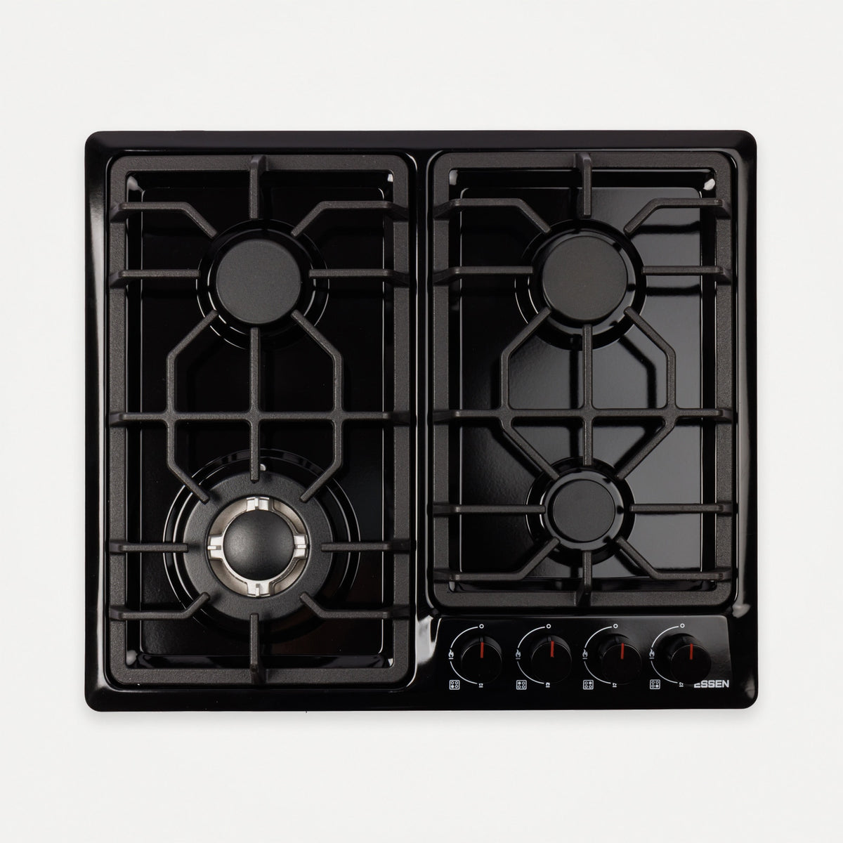 ESSEN GS4S27-A — Газовая варочная поверхность чёрная эмаль 4 конфорки