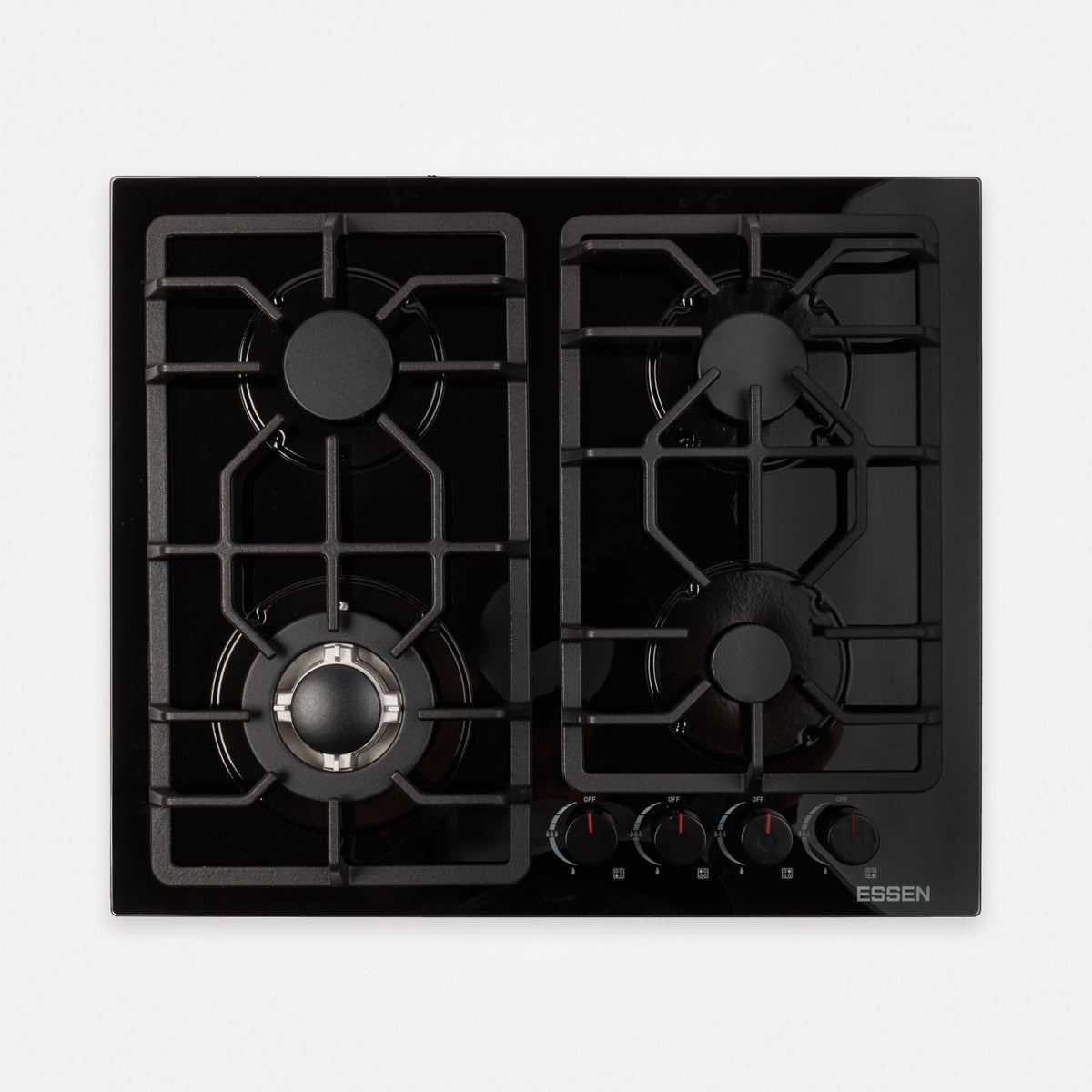 ESSEN GS4S27-B — Газовая варочная поверхность чёрная 4 конфорки