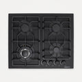 ESSEN GS4S27-D — Газовая варочная поверхность чёрное матовое стекло с газ-контролем 4 конфорки