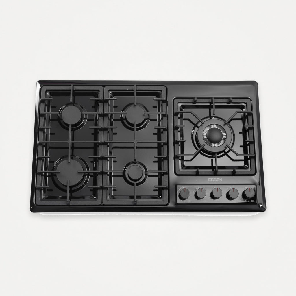 ESSEN G5SG32 — Газовая варочная поверхность чёрная эмаль 5 конфорок